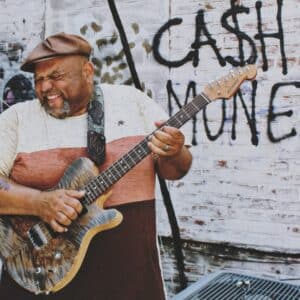 Kevin Burt playing guitar